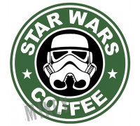Наклейка — “STAR WARS COFFEE”