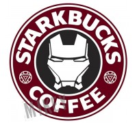 Наклейка — “STARKBUCKS COFFEE”