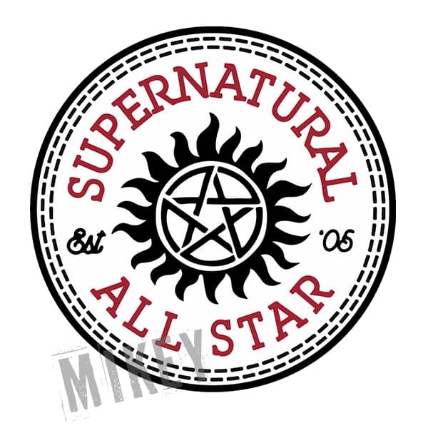Наклейка — “SUPERNATUREL ALL STAR”